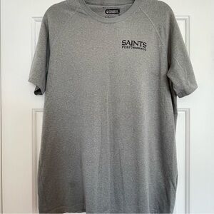 Under Armour NFL New Orleans Saints Gray Performance/Combine Short Sleeve Tee
